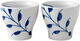 Blue Fluted Mega Egg Cup, 5 cm, 2-pack