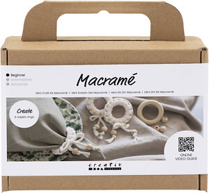 Mini DIY Kit Macramé, Servietring