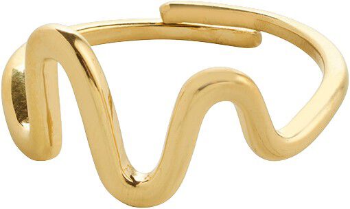 LULU wavy stack ring guldbelagt Flo