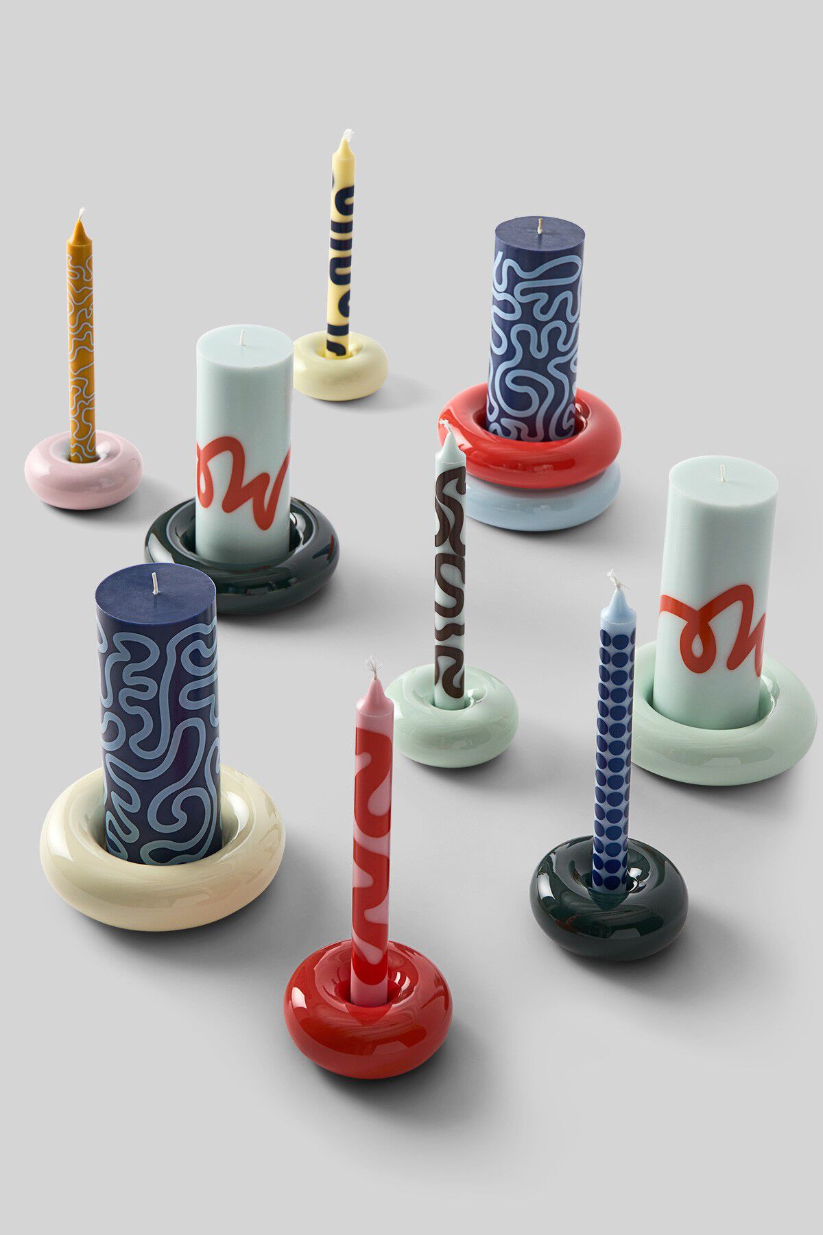 BOB CANDLE HOLDER, LARGE, ROSE