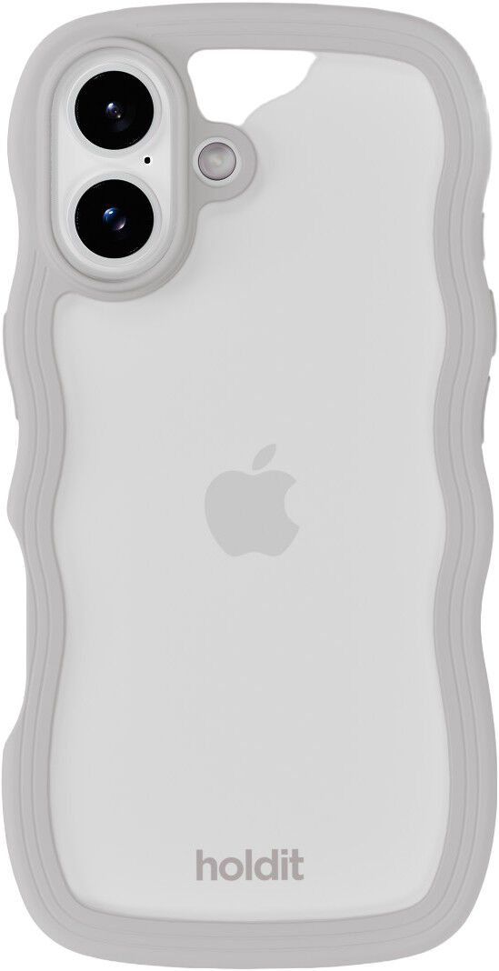 Wavy Case iPhone 17 Wool Gray/Transparent