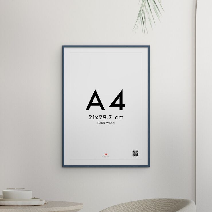 Poster&Frame - Indian Teal Wood 30x40cm