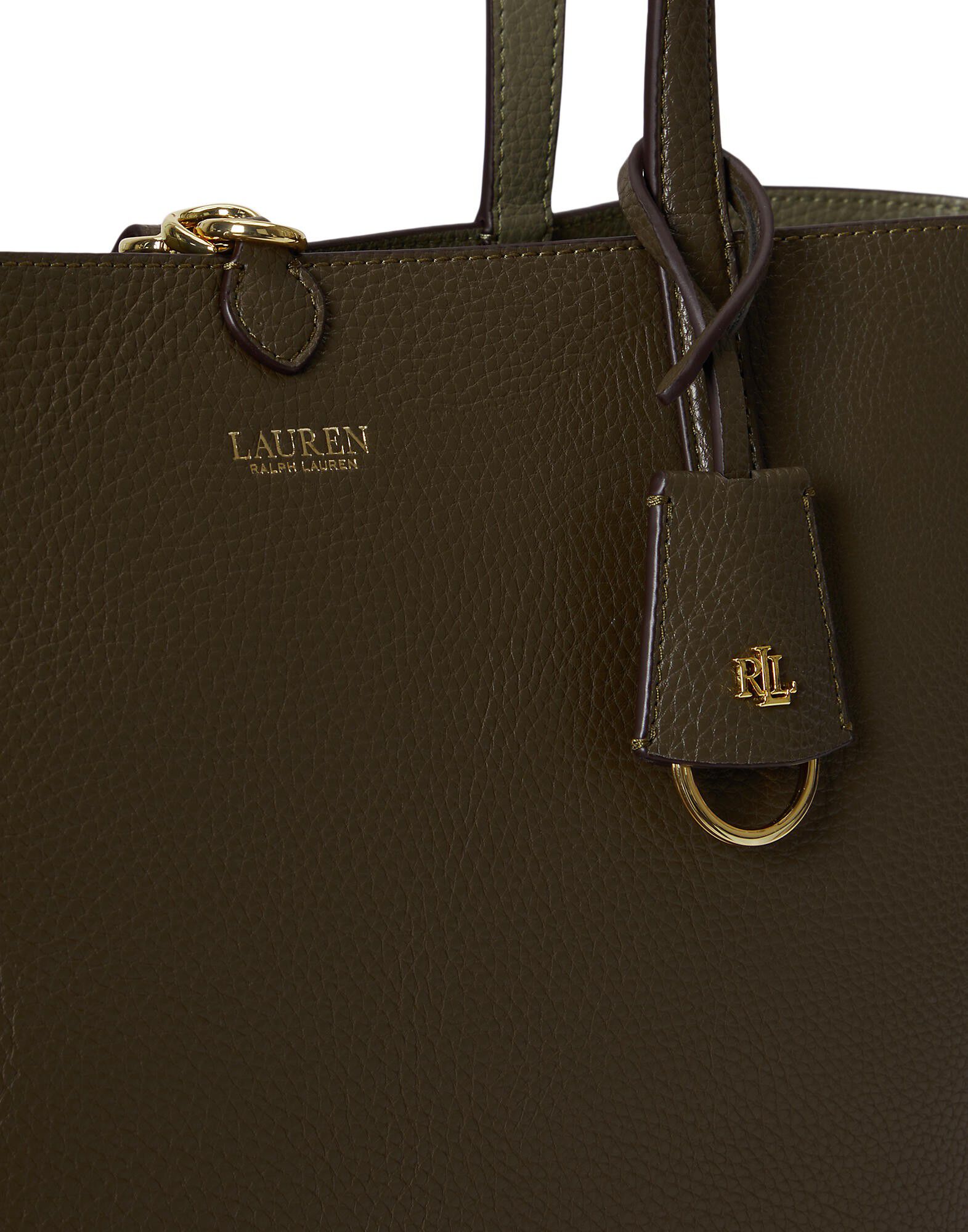 Faux-Leather Large Reversible Tote Bag
