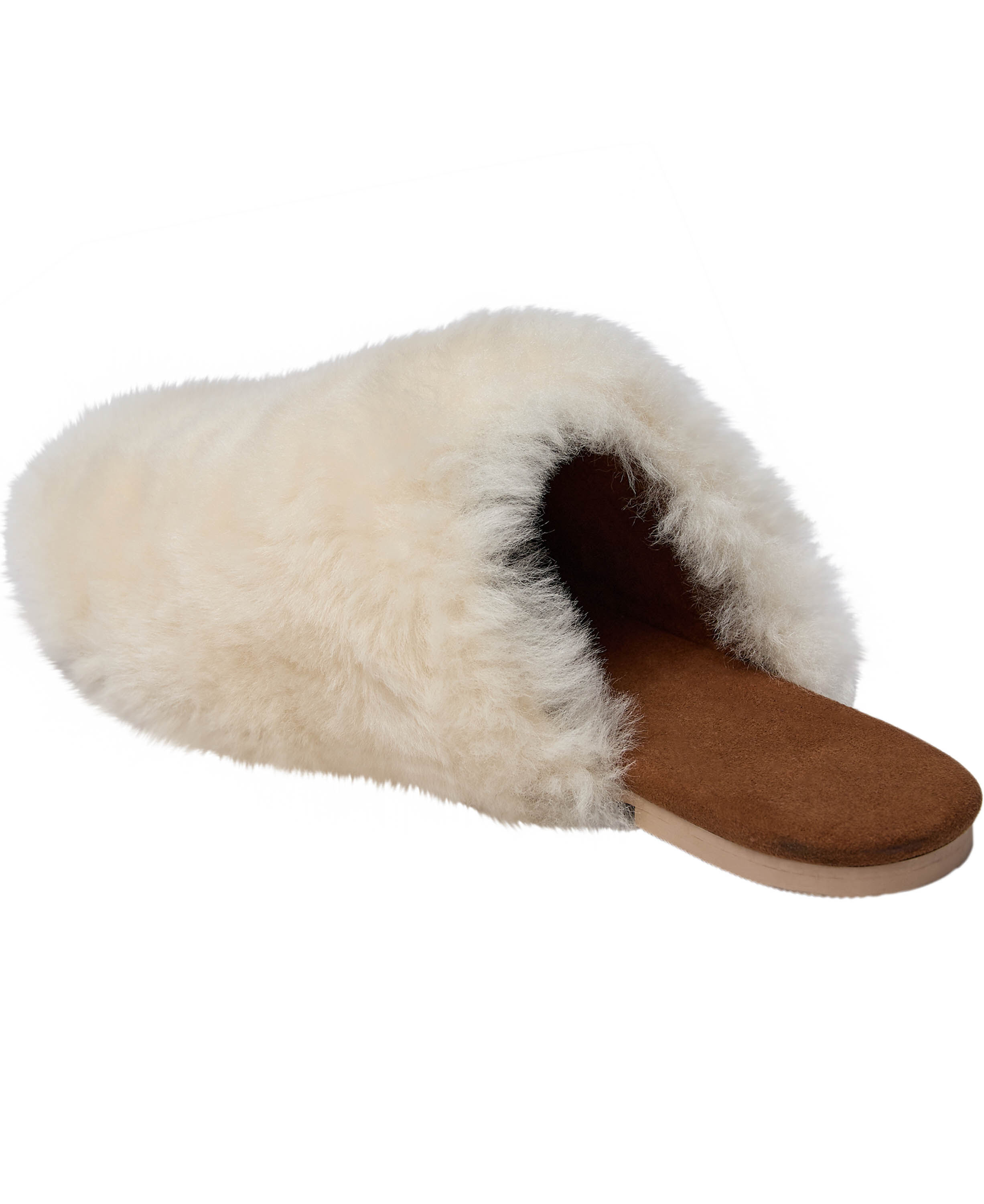Slipper in Real sheepskin - Brown
