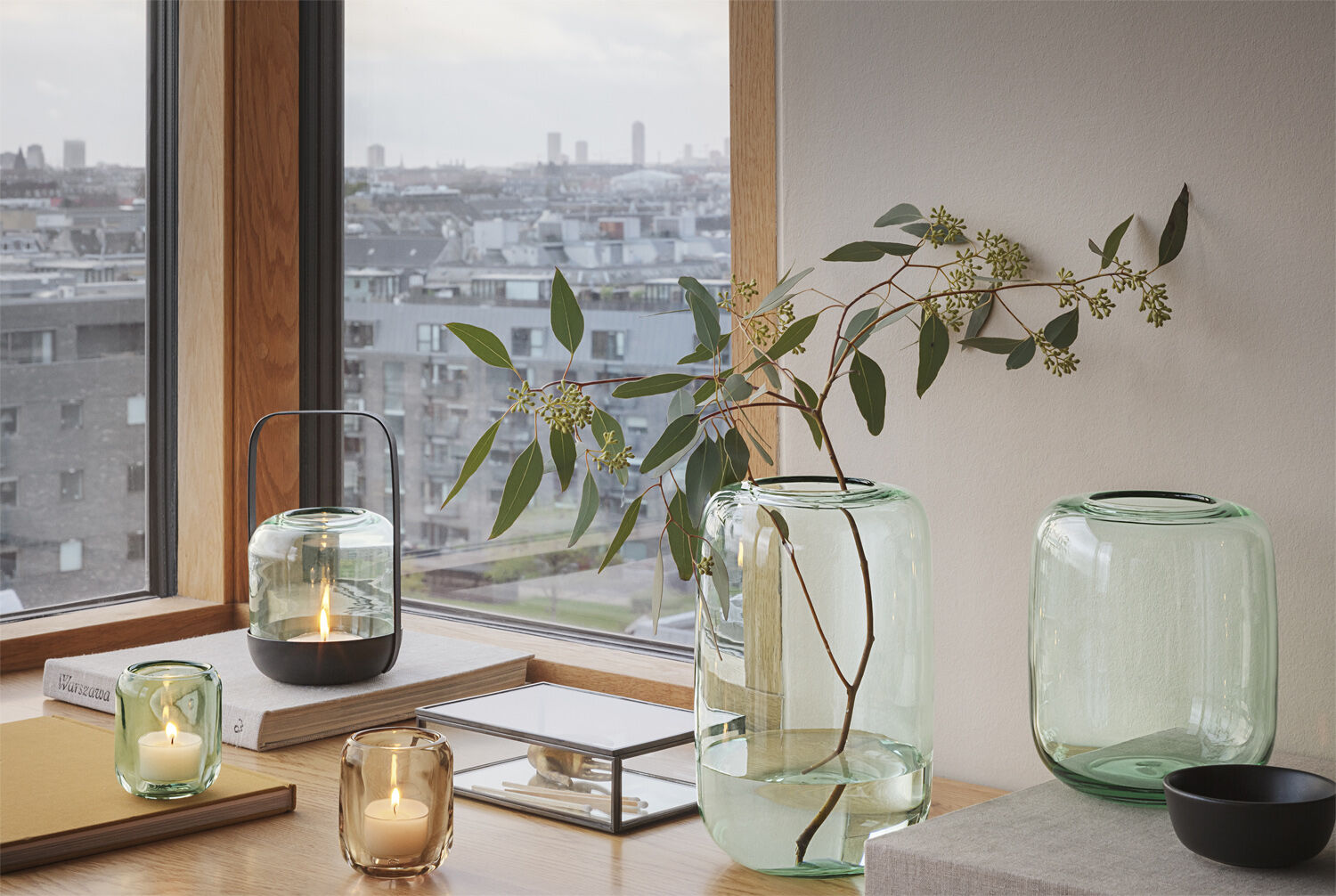 Acorn lanterne Mint green