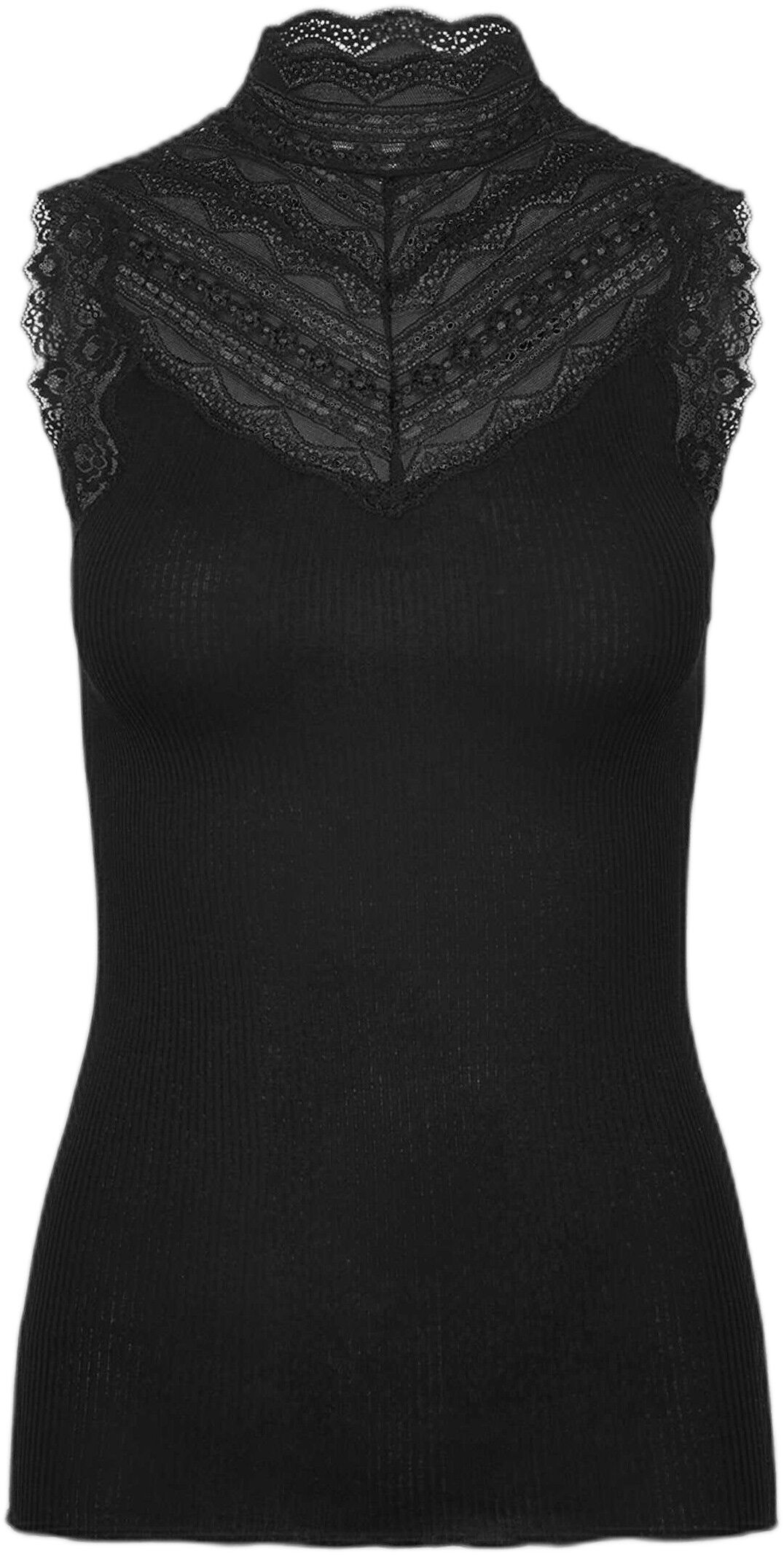 Silk top w/ lace