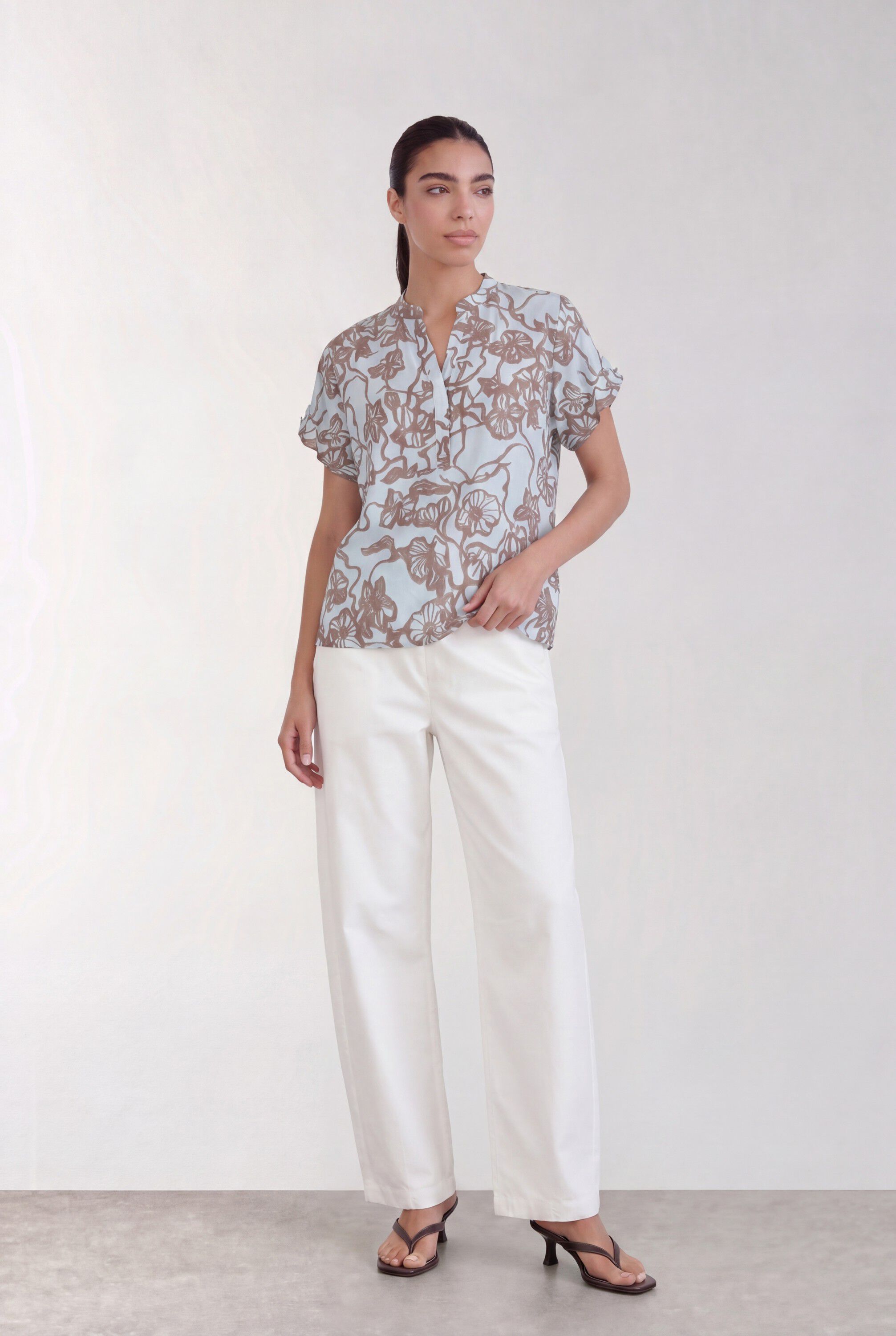 LR-ROYA 1 Bukser Off white