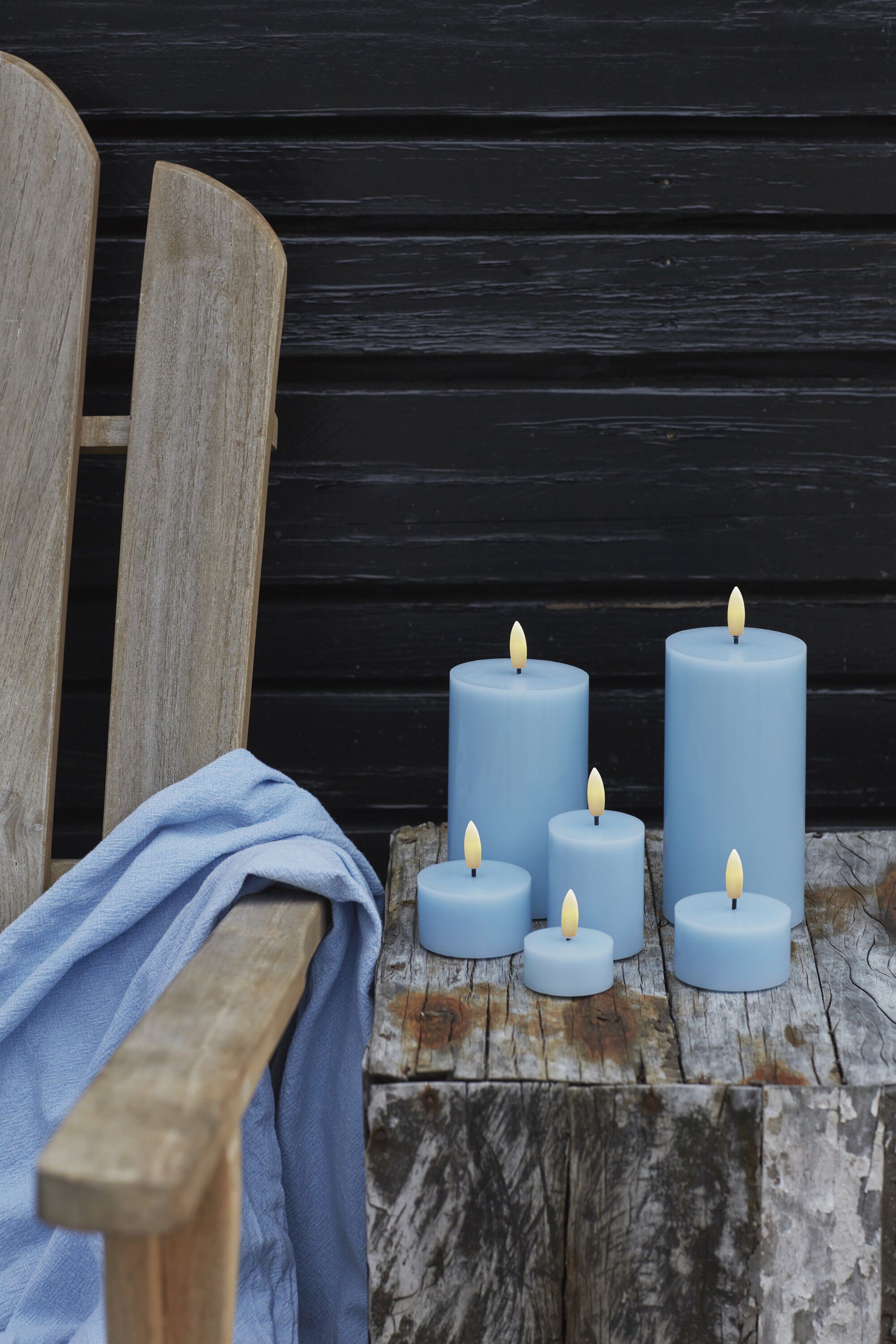 Sille Fyrfadslys 2 stk. s&aelig;t, &Oslash;6xH3,4cm