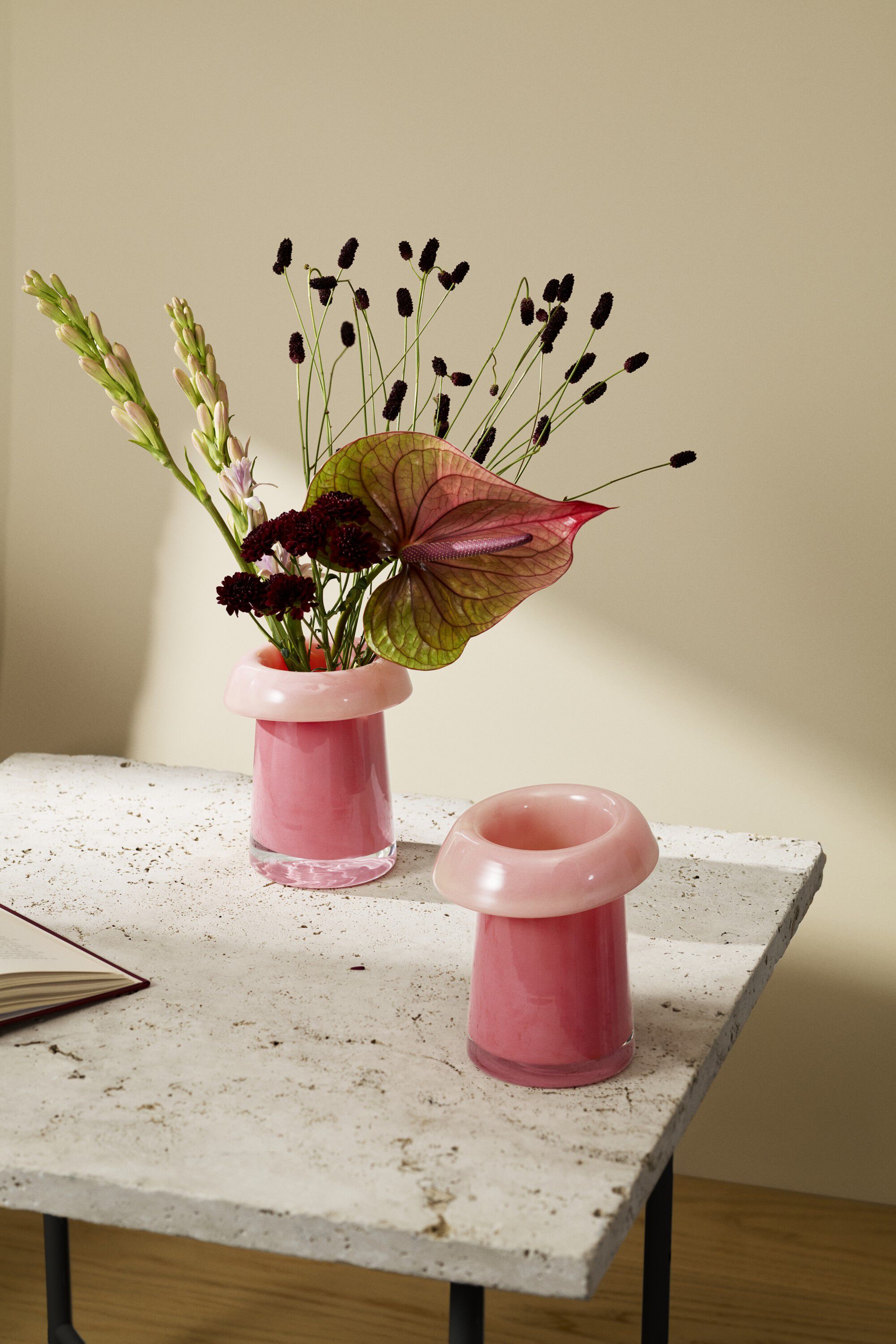 Soma Vase H16. 5 cm koral/fersken