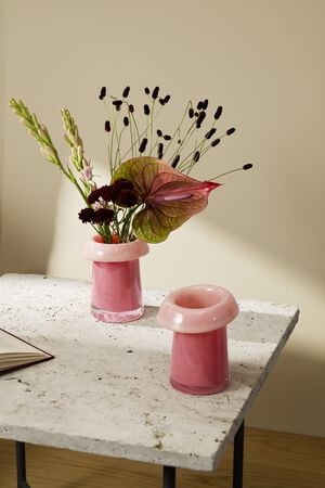 Soma Vase H16. 5 cm koral/fersken