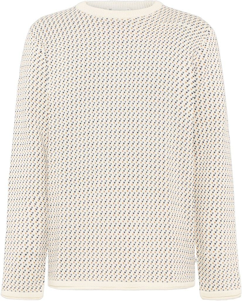 Jacquard crew neck sweater
