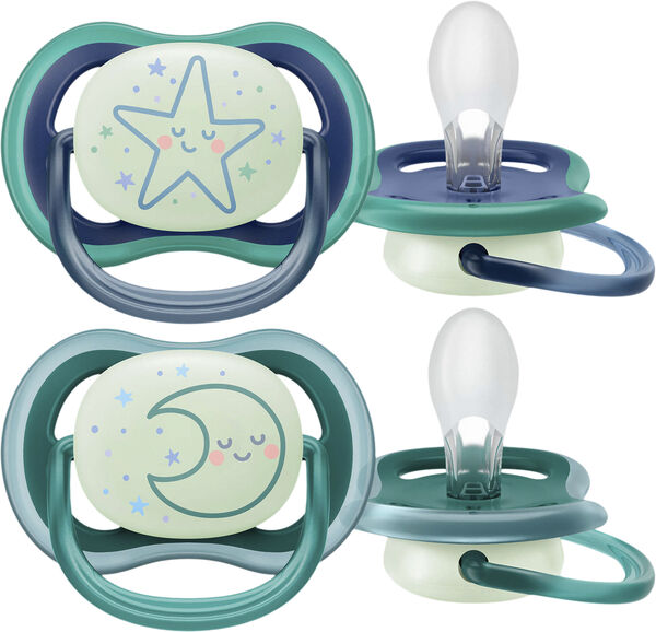 Philips Avent Ultra air sut - Pakke med2 - 6-18m night
