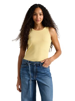 Ribbat linne i mjuk och stretchig b