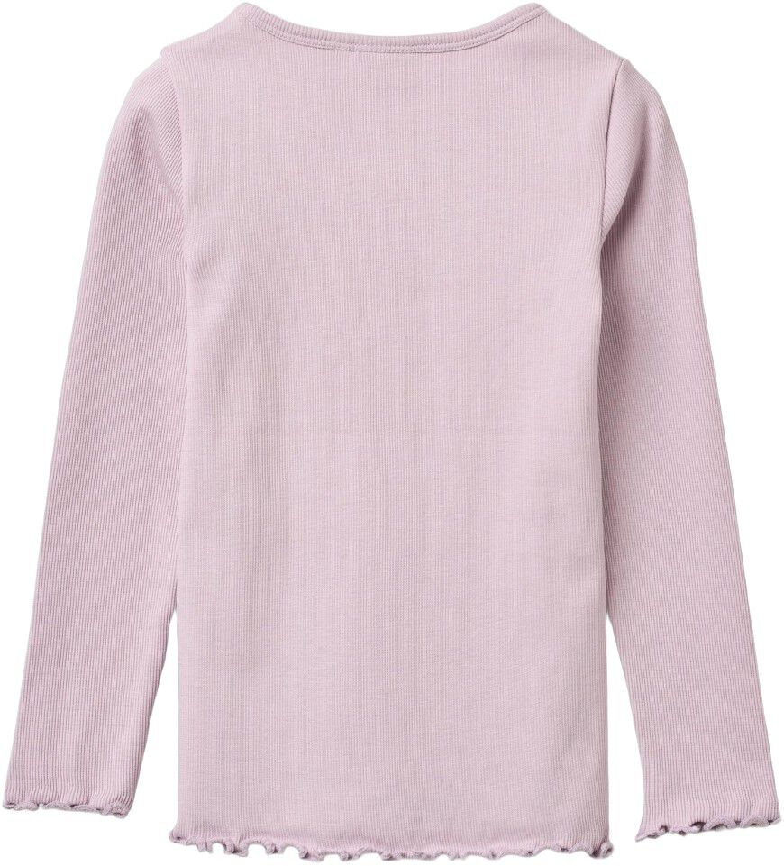 Lang&aelig;rmet Rib T-shirt Ida