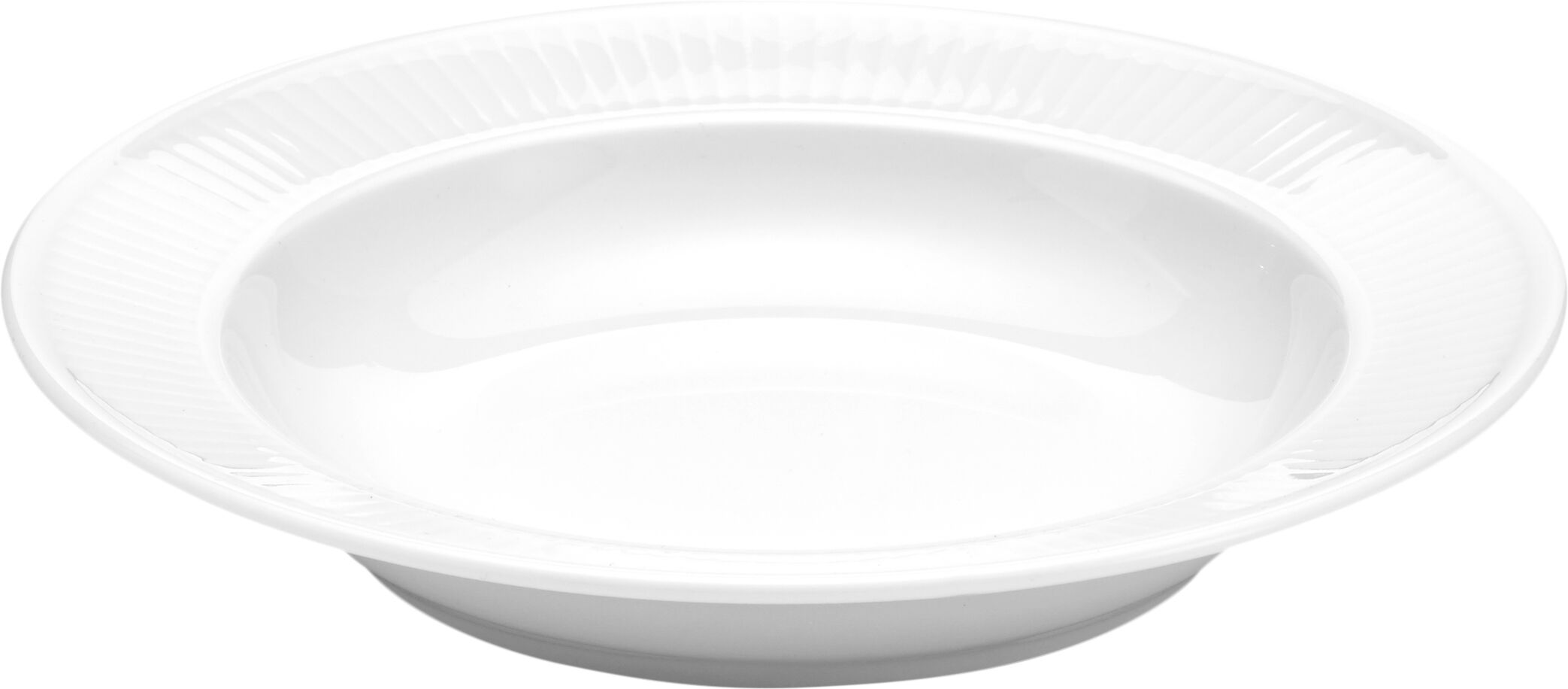 "Tallrik djup Pliss&Atilde;&copy; 28 cm Vit"