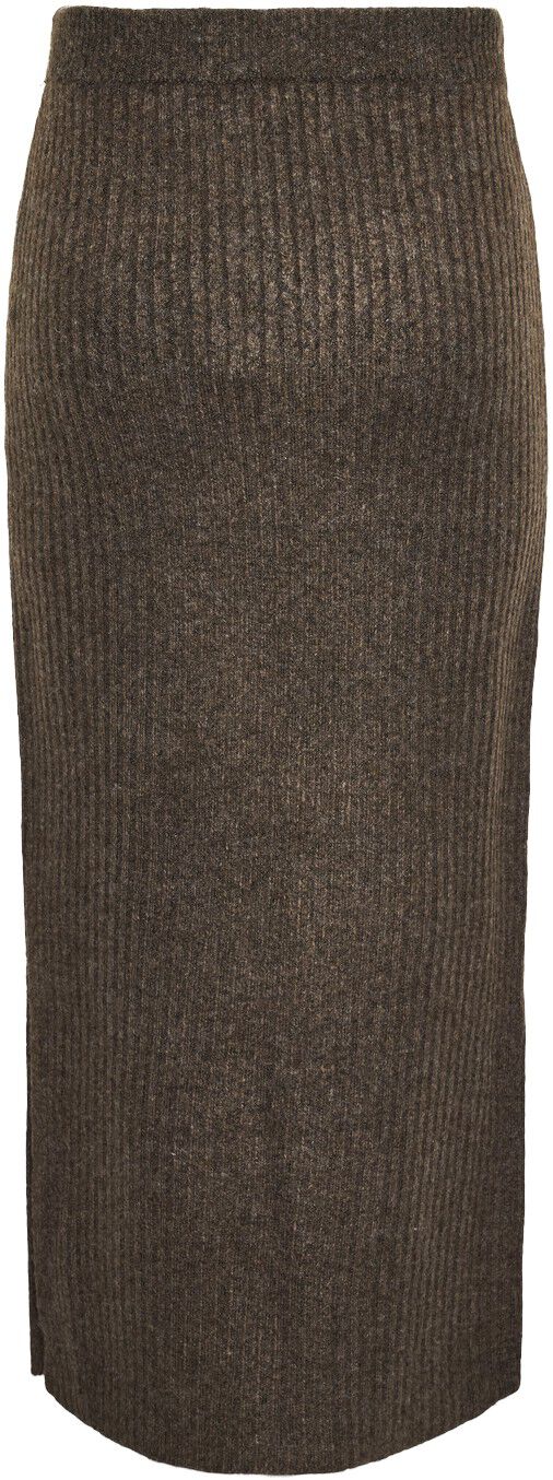 PCTULLE MW LONG KNIT SKIRT PWP BC