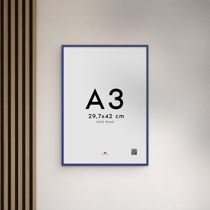 Poster&Frame - Blue wood 30x40cm