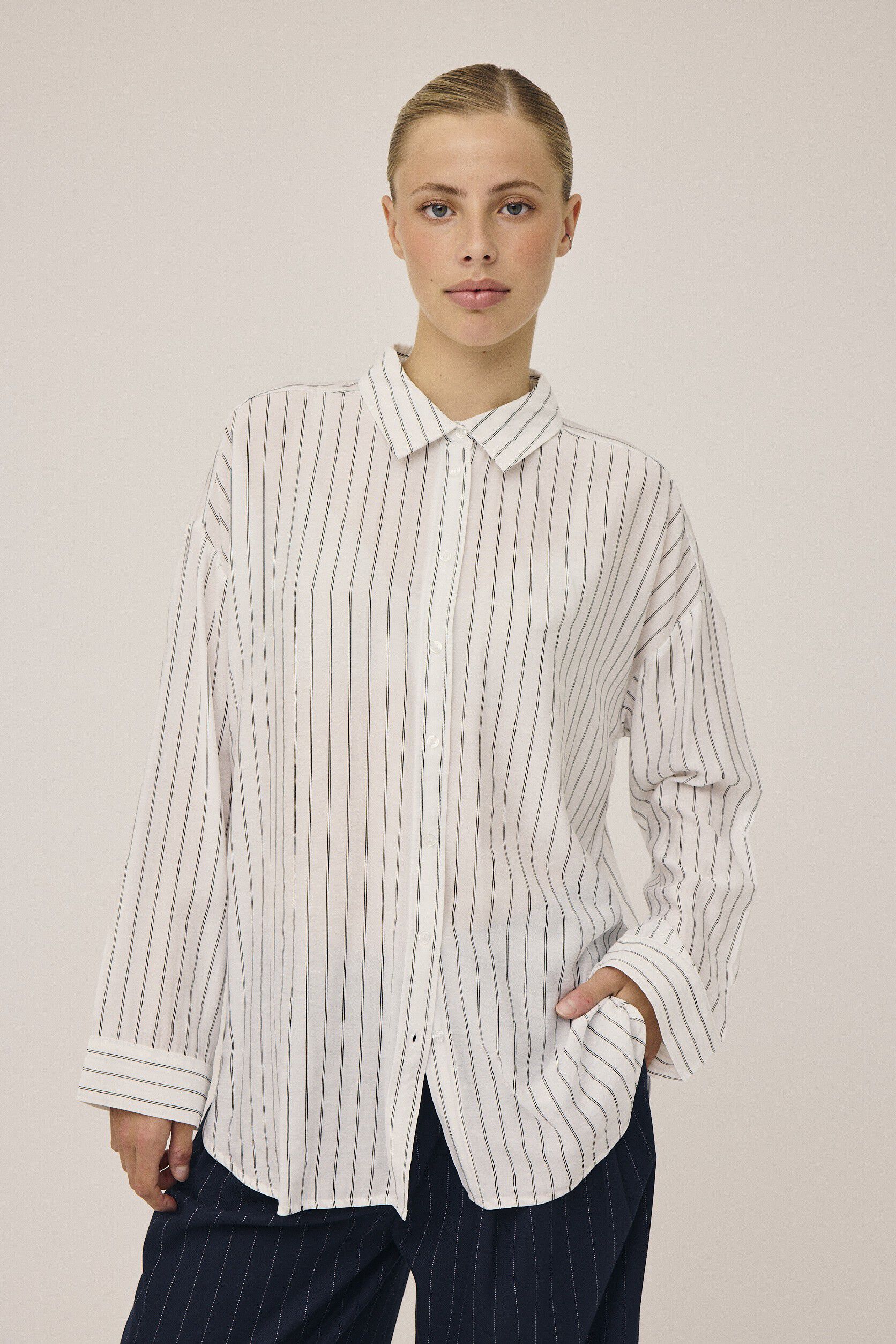 Grady 1 Lang&aelig;rmede skjorte - LENZINGECOVERO