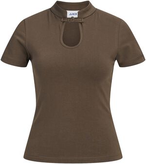 JXGIGI COLLAR BOW SS TOP JRS