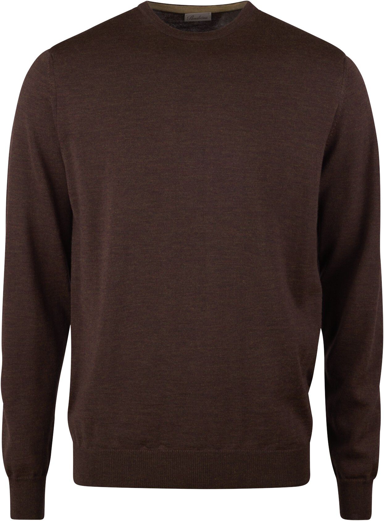 Sweater Knitted Crew Neck With Patch Merino Wool