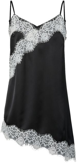 PCARIEL ASSYMETRIC LACE TOP D2D PP