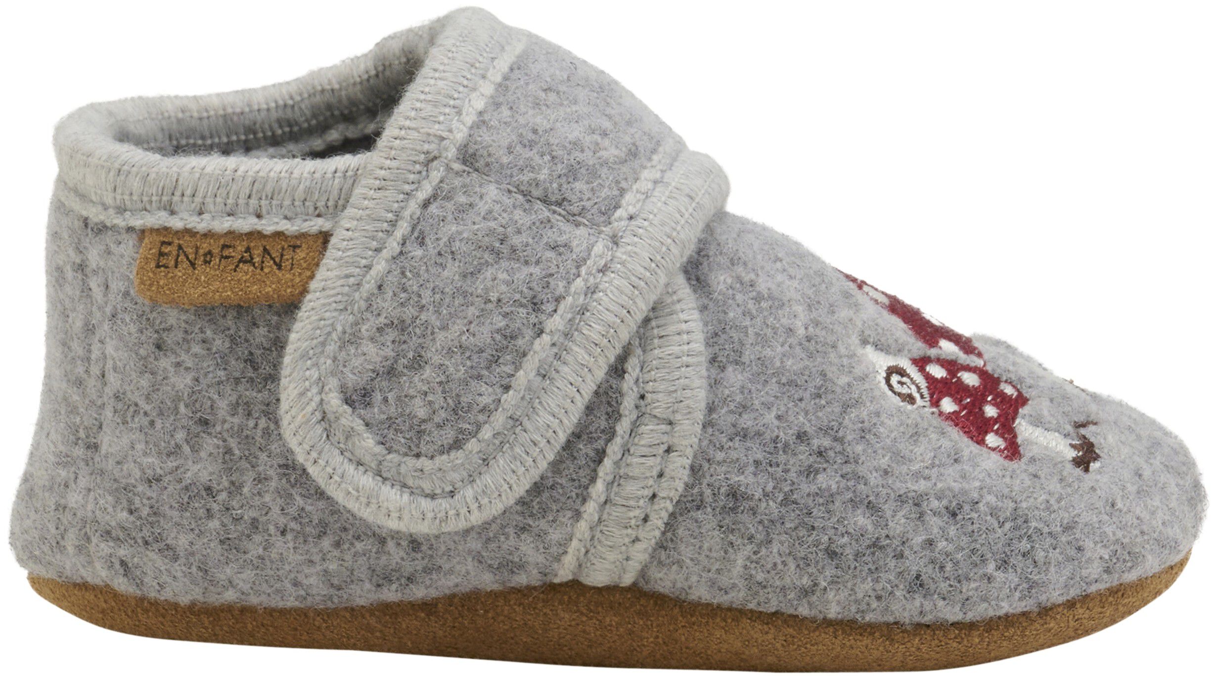 Wool Slippers w. Embroidery
