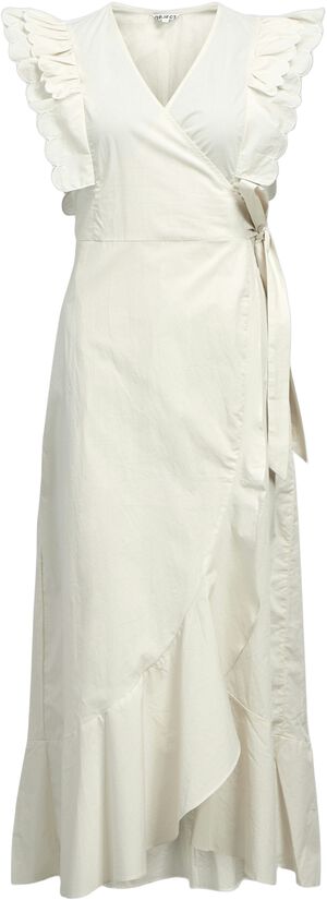 OBJHOPE PAPAYA S/S WRAP DRESS E DIV