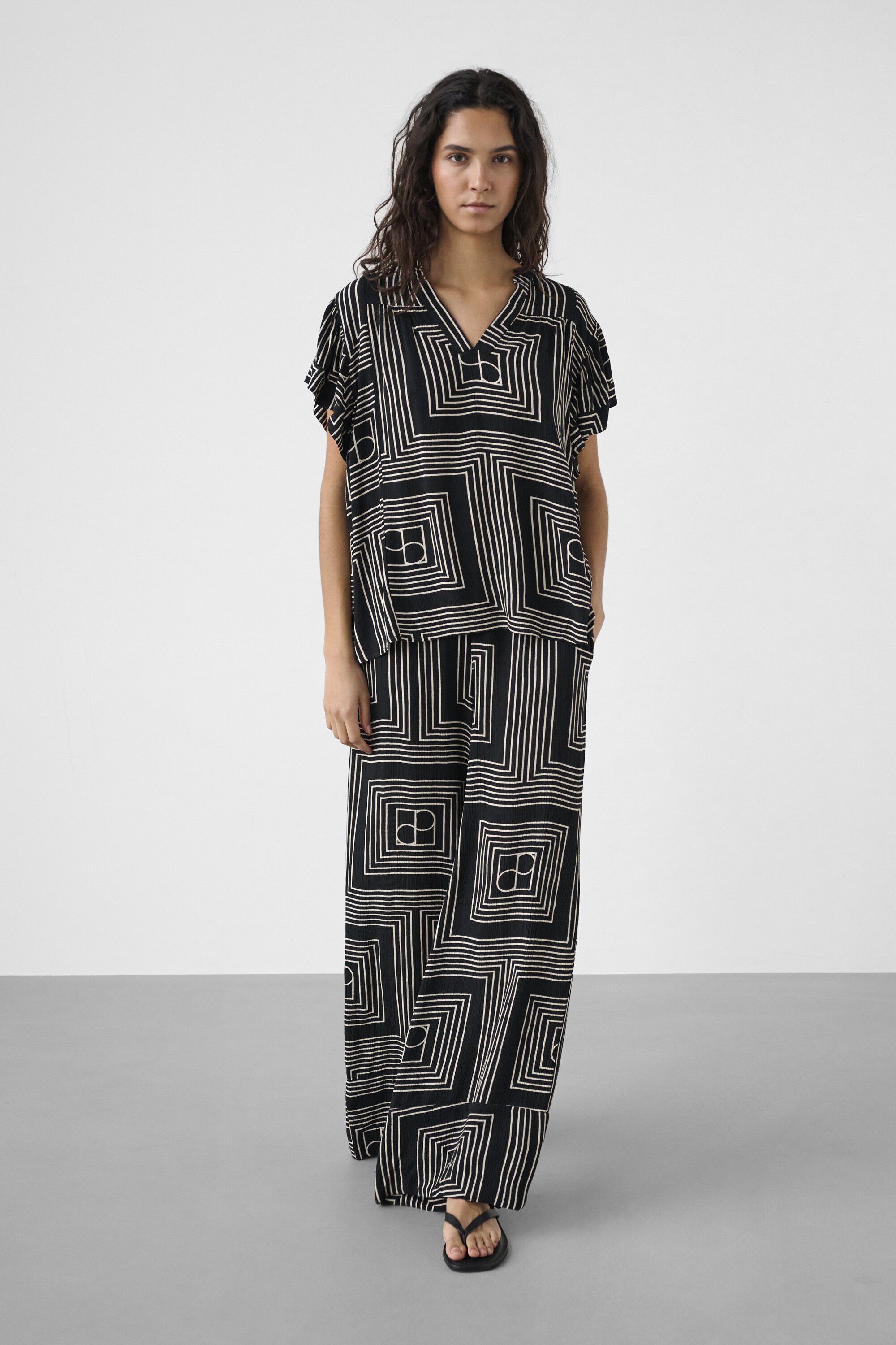 SLZaya Aria Printed Blouse