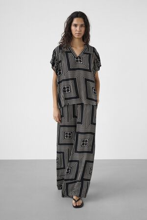 SLZaya Aria Printed Blouse