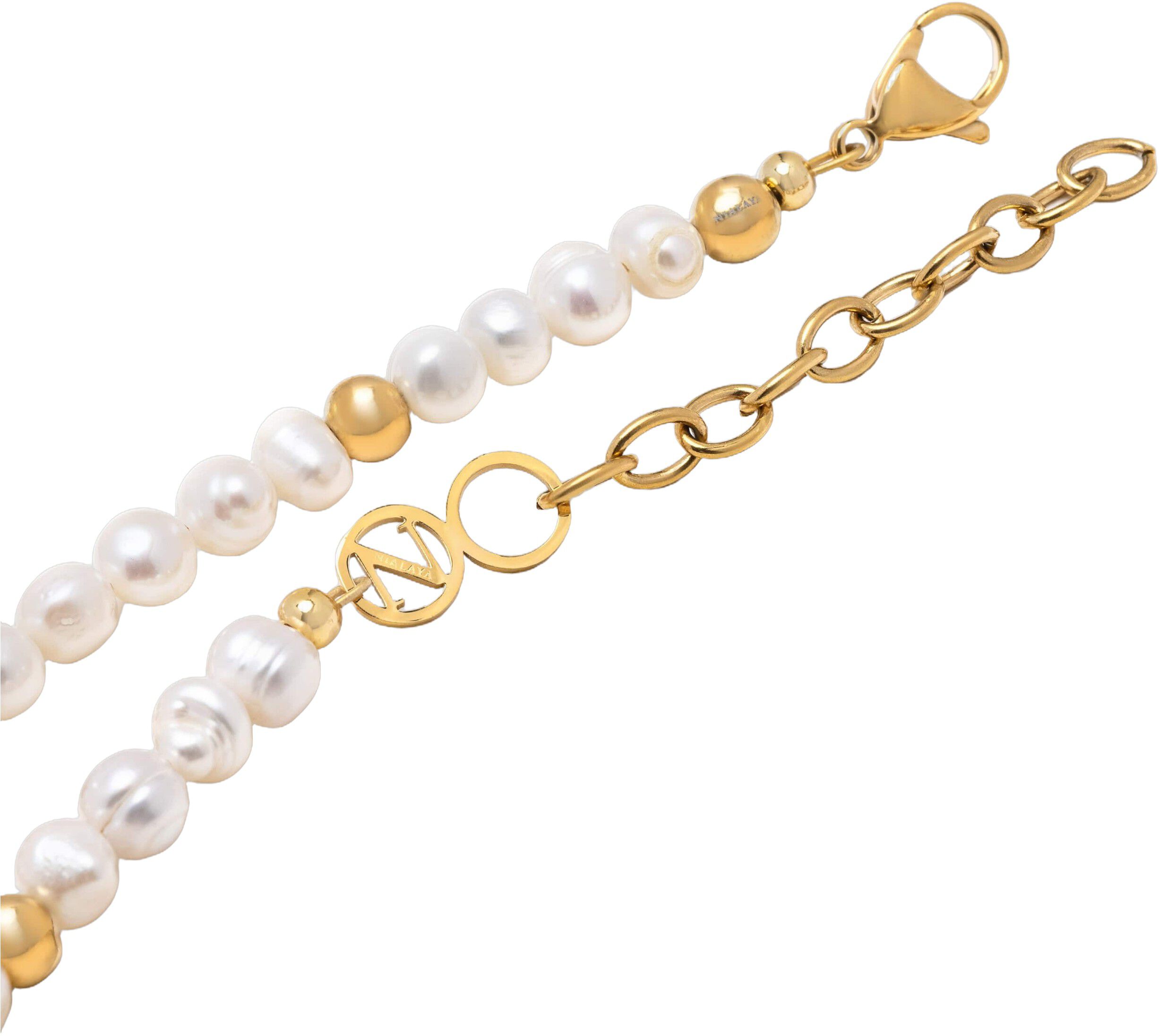 Men's Pair of Dice Pearl Necklace