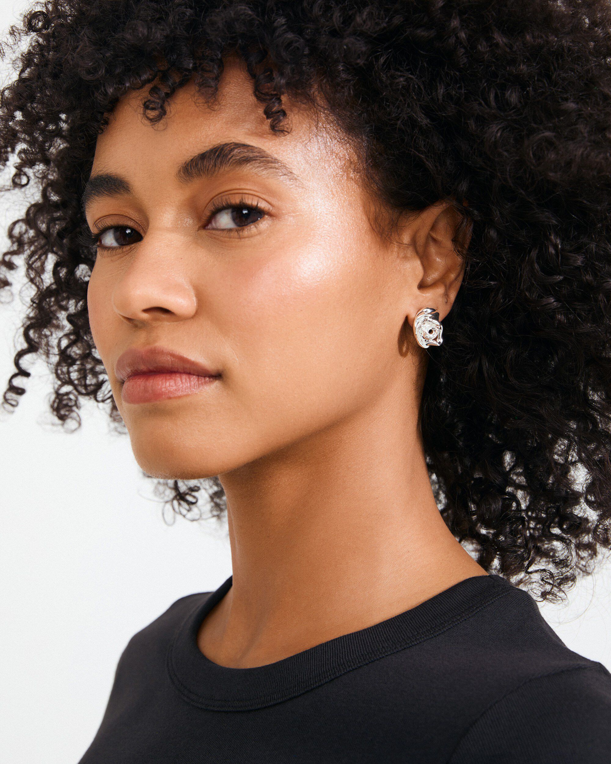 INNER earrings silver-plated
