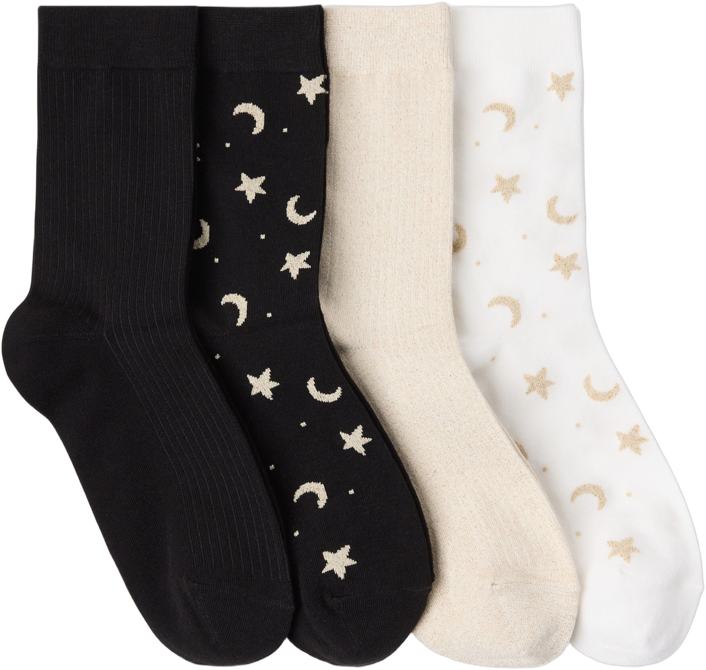 4-pack socks in a soft cotton blend