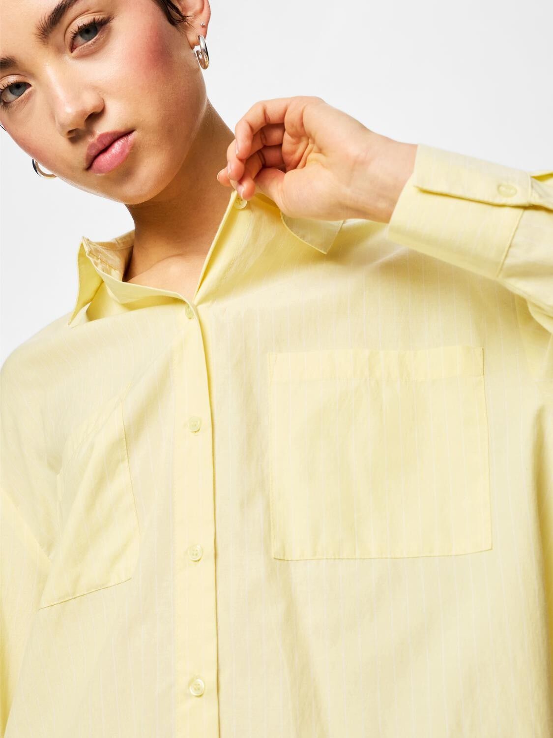 Pcmelia Ls Loose Shirt Wvn Noos Bc