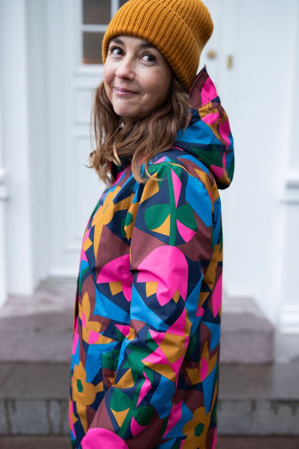 Danedith Rain Coat Dk Navy GEOFLEUR