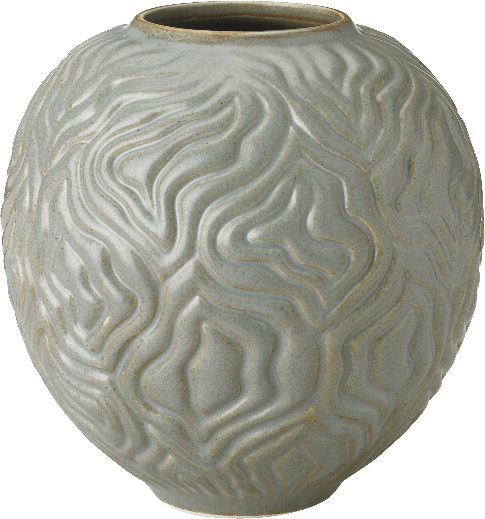 Solum vase H 15 cm sage