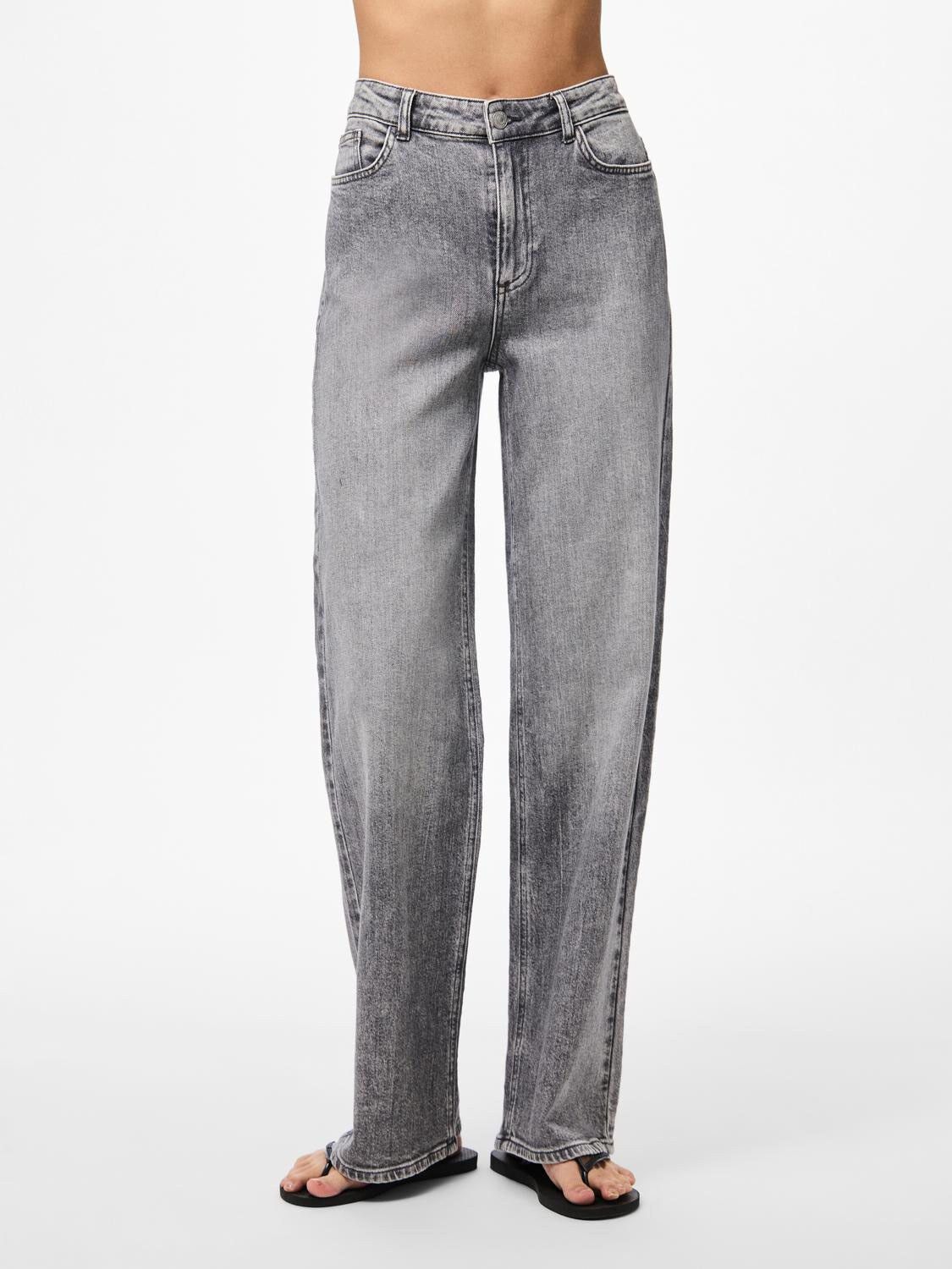 Pcsilke Mw Wide Jeans Mg Noos Bc