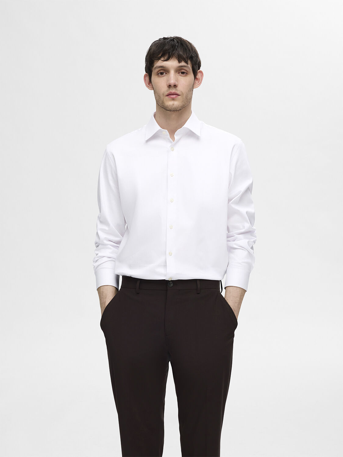 SLHSLIM-PERFORMANCE SHIRT LS NOOS
