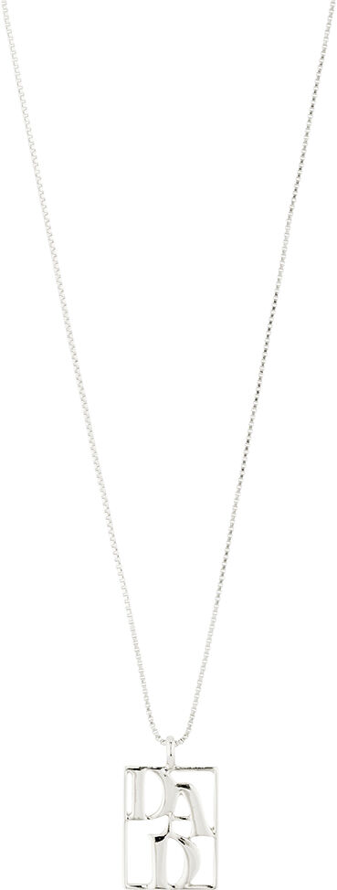 LOVE TAG, recycled DAD necklace silver-plated