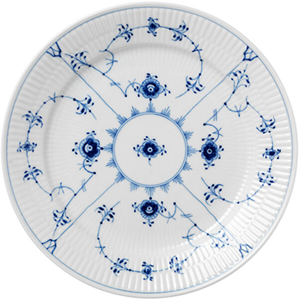 Musselmalet Riflet 25 cm. tallerken