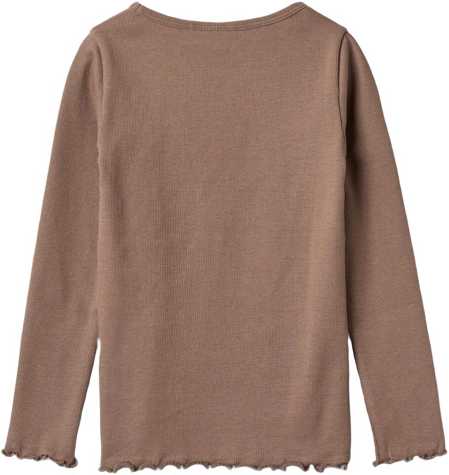 Lang&aelig;rmet Rib T-shirt Ida