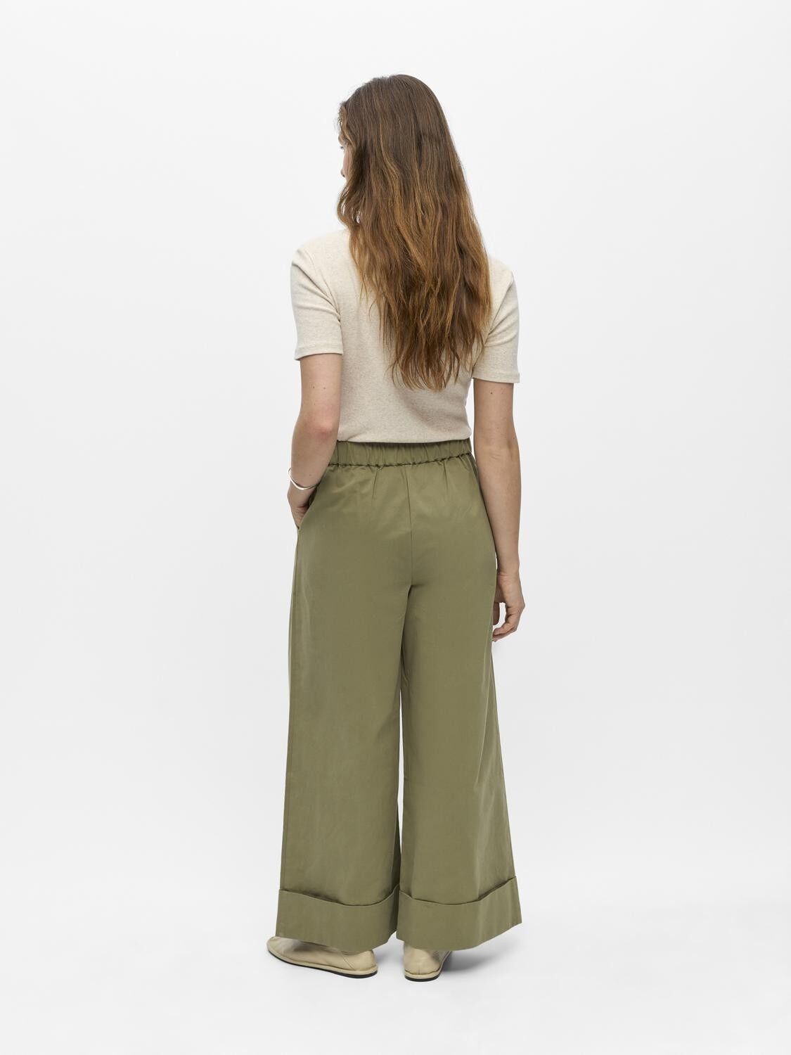 OBJKASANI MW RE WIDE PANT E TNE