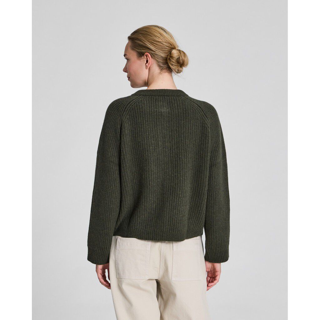 Augusta L/S Cardigan Lambswool Knit