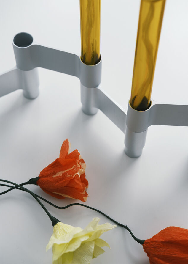 LINK, CANDLE HOLDER, MATT ALUMINIUM, 11060M