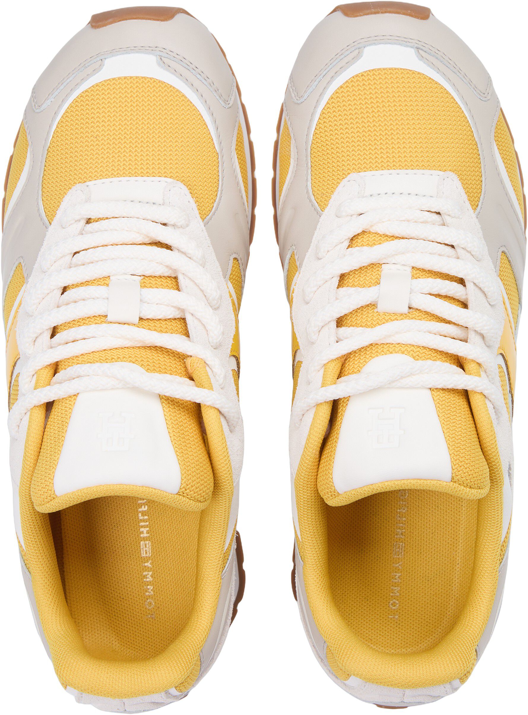 TH Monogram Leather Mixed Texture Trainers