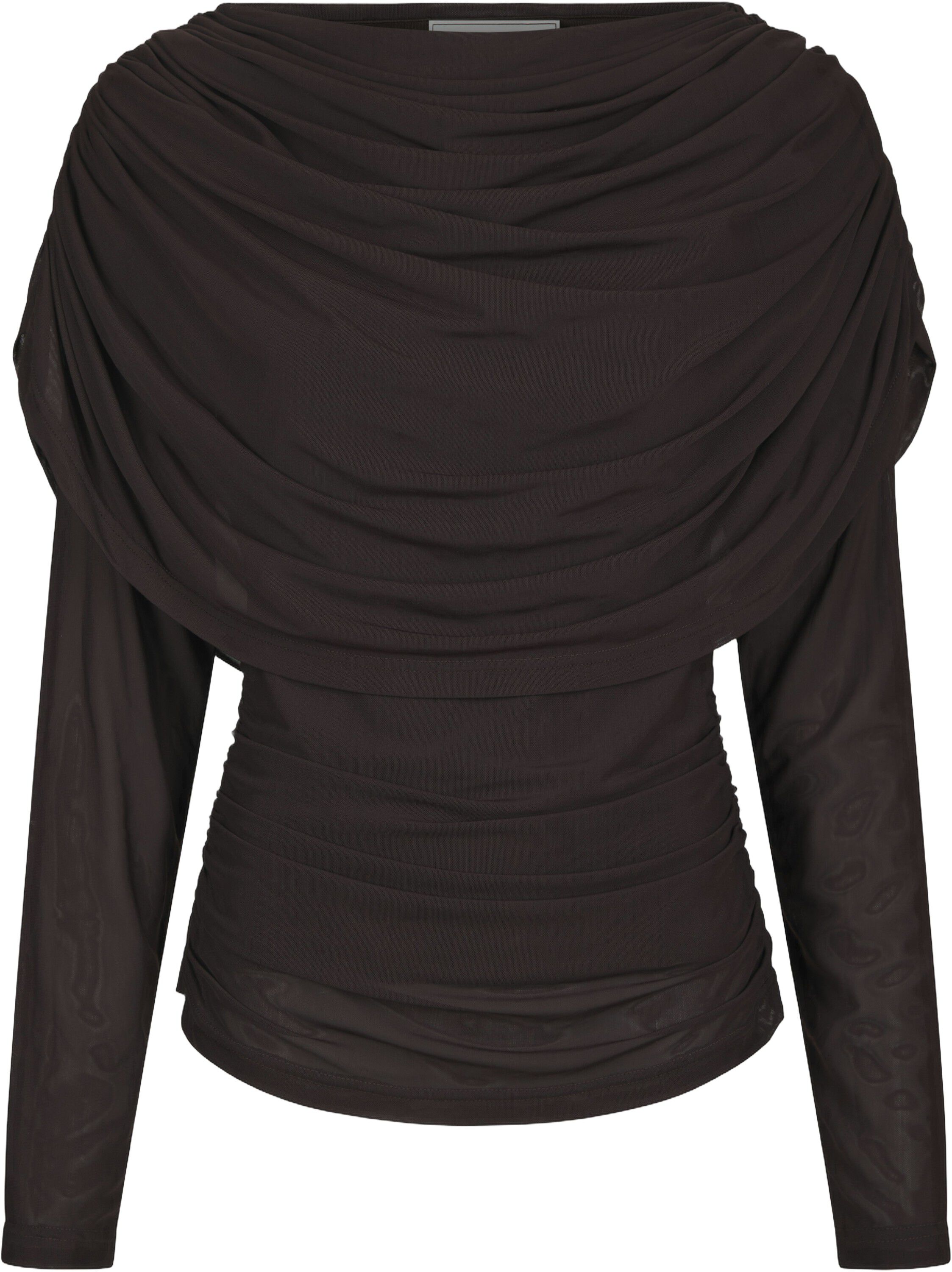Lottuna Drapy Mesh Blouse