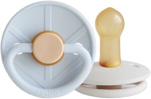 FRIGG Little Viking - Round Latex 2-Pack Pacifiers - Knud/Si