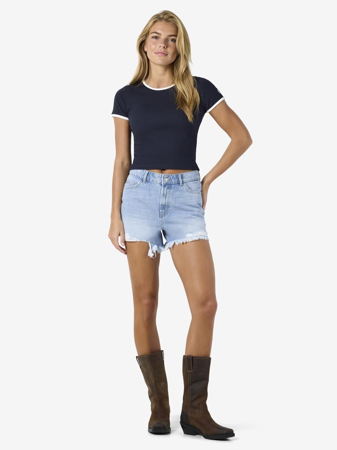 Nmjudy S/S Contrast T-Shirt Jrs Fwd Box