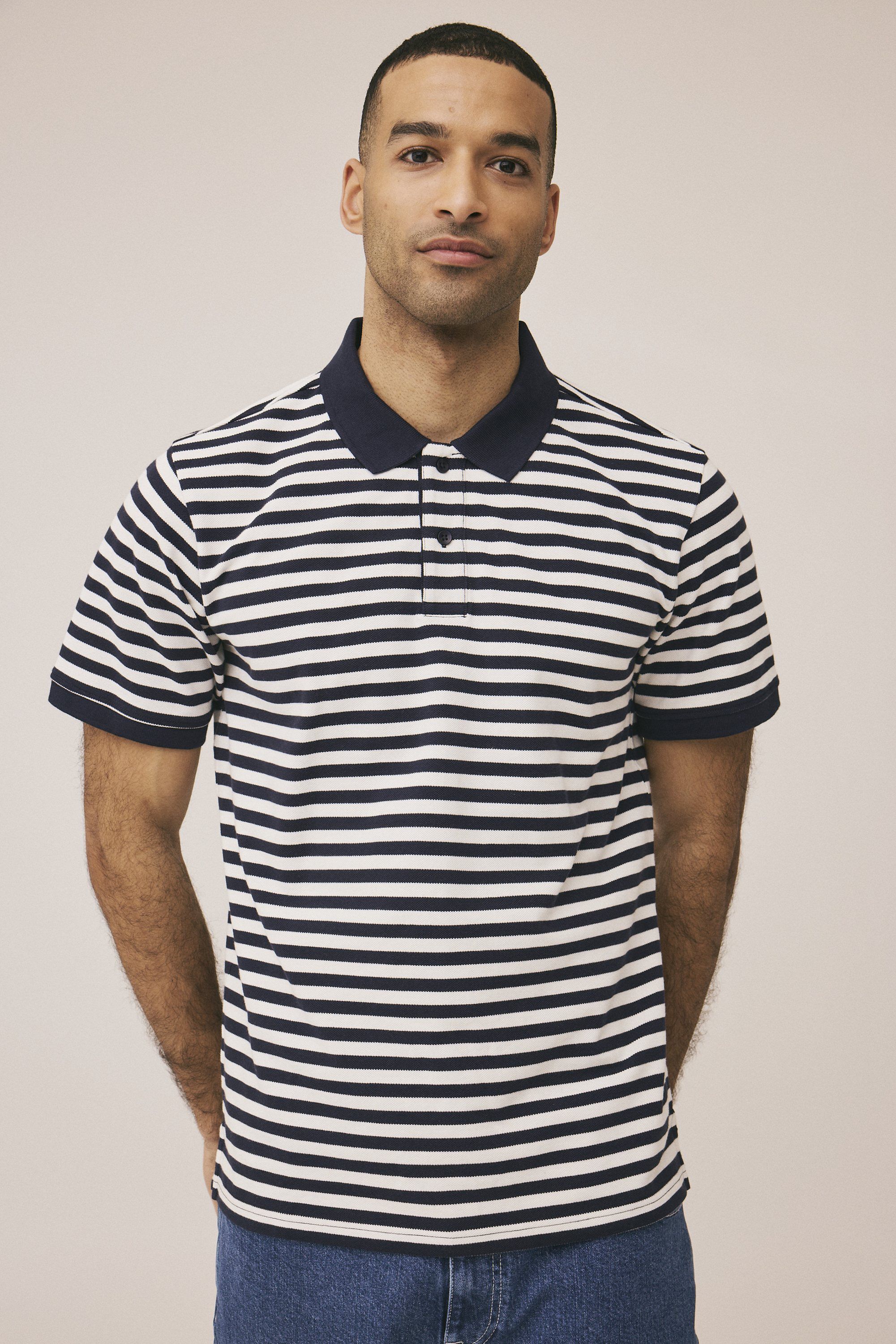 Maddox 3 stripe polo GOTS