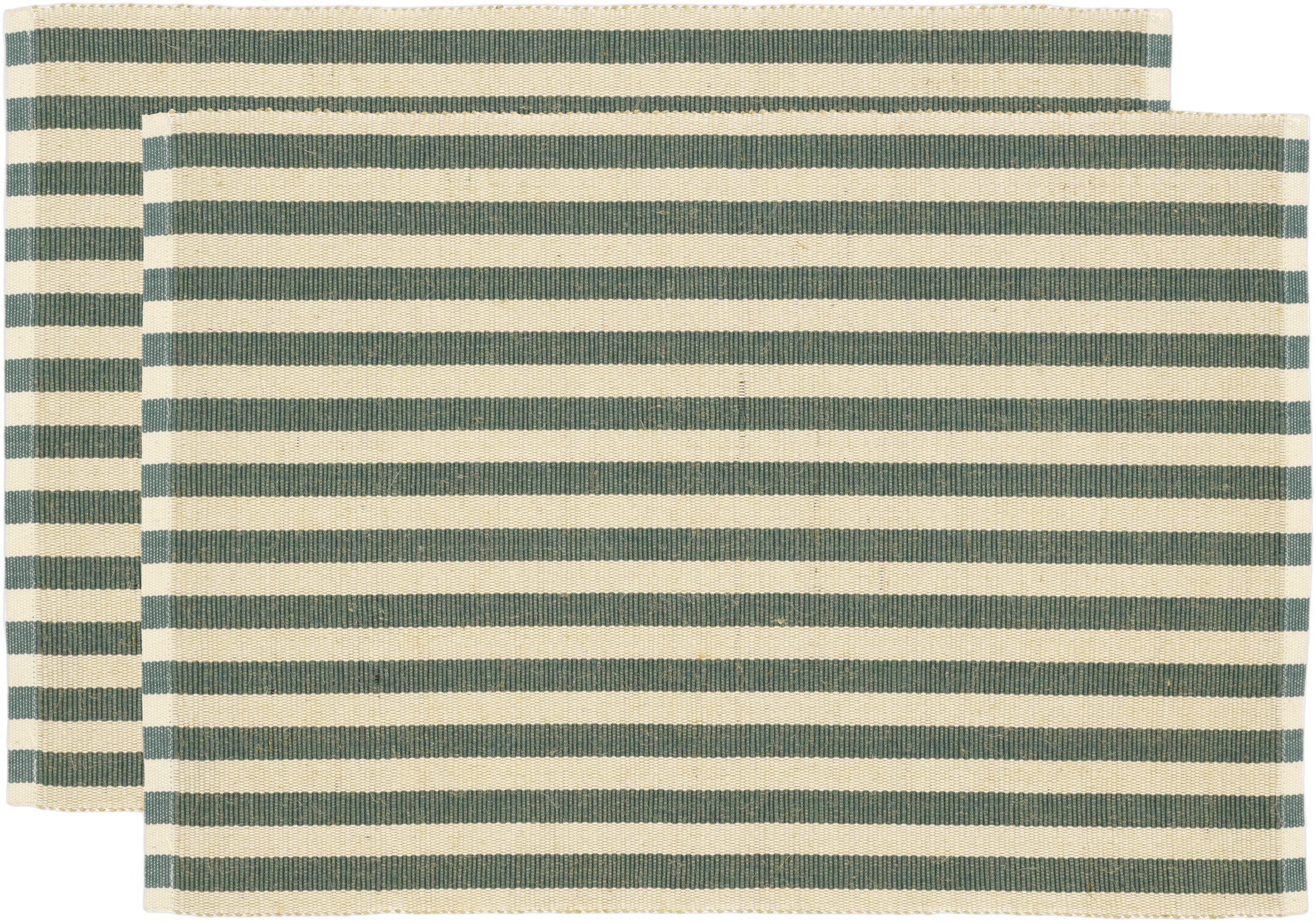 Spisebrikke 33x48 2-pak Statement Stripe Green