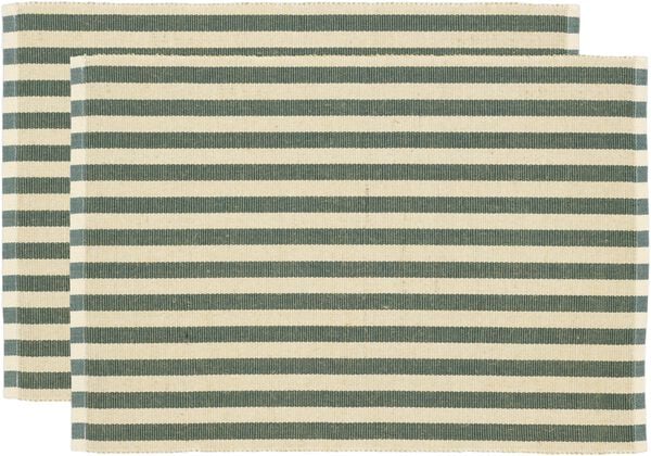 Spisebrikke 33x48 2-pak Statement Stripe Green